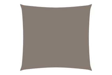 Solsegel oxfordtyg fyrkantigt 4x4 m taupe