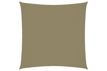 Solsegel oxfordtyg fyrkantigt 6x6 m beige