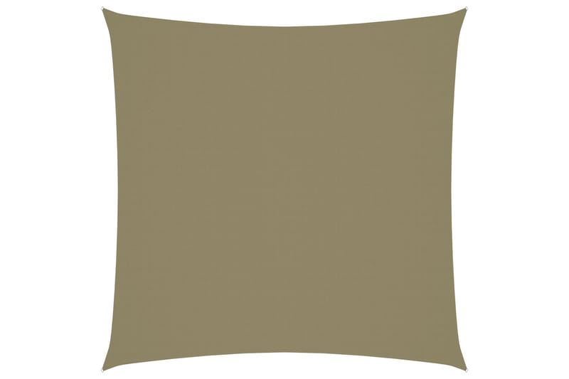 Solsegel oxfordtyg fyrkantigt 6x6 m beige - Beige - Utemöbler - Solskydd - Solsegel
