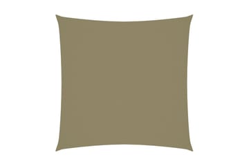 Solsegel oxfordtyg fyrkantigt 7x7 m beige