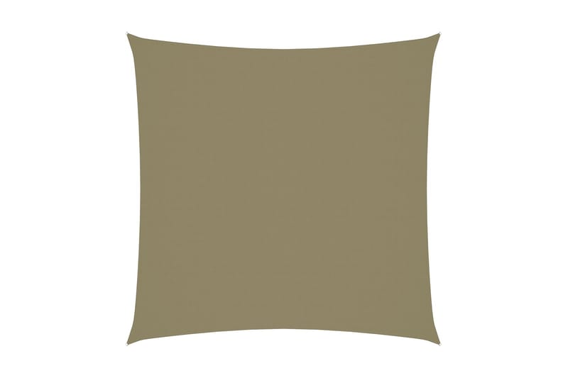 Solsegel oxfordtyg fyrkantigt 7x7 m beige - Beige - Utemöbler - Solskydd - Solsegel