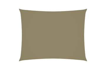 Solsegel oxfordtyg rektangulärt 2,5x3,5 m beige