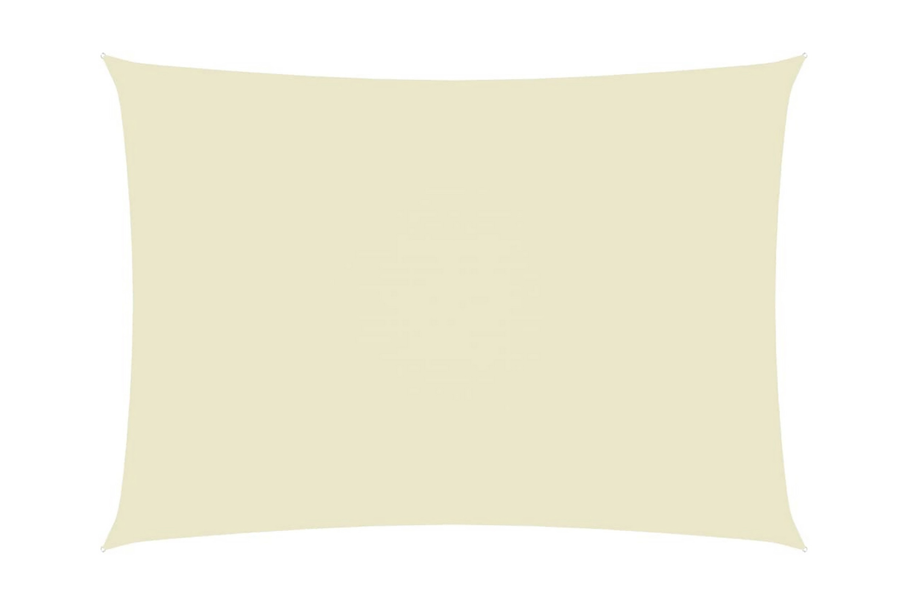 Solsegel oxfordtyg rektangulärt 2,5×5 m gräddvit – Vit