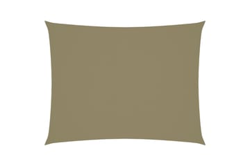 Solsegel oxfordtyg rektangulärt 3,5x4,5 m beige