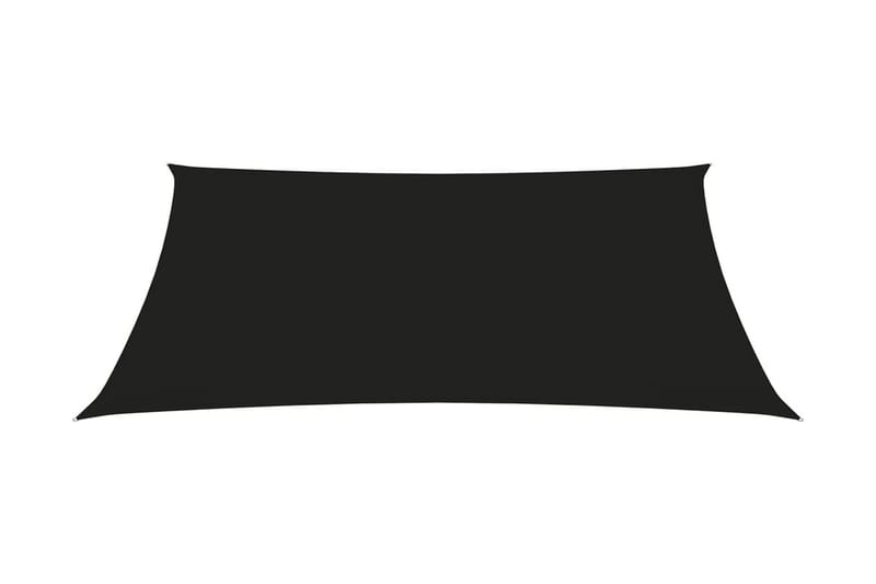 Solsegel oxfordtyg rektangulärt 3x4,5 m svart - Svart - Utemöbler - Solskydd - Solsegel