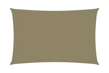 Solsegel oxfordtyg rektangulärt 4x7 m beige