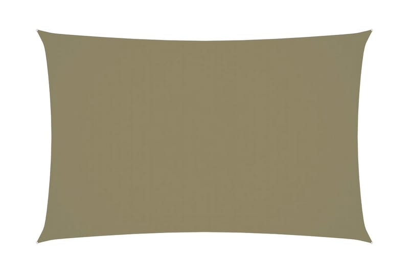 Solsegel oxfordtyg rektangulärt 4x7 m beige - Beige - Utemöbler - Solskydd - Solsegel