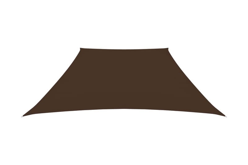 Solsegel oxfordtyg trapets 3/4x2 m brun - Brun - Utemöbler - Solskydd - Solsegel