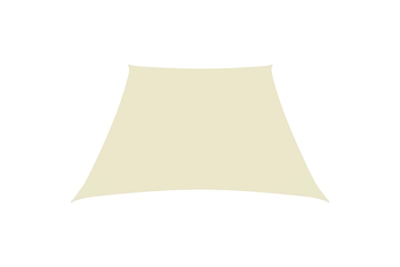 Solsegel oxfordtyg trapets 3/4x2 m gräddvit - Vit - Utemöbler - Solskydd - Solsegel
