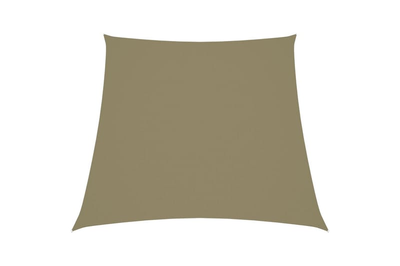 Solsegel oxfordtyg trapets 3/4x3 m beige - Beige - Utemöbler - Solskydd - Solsegel