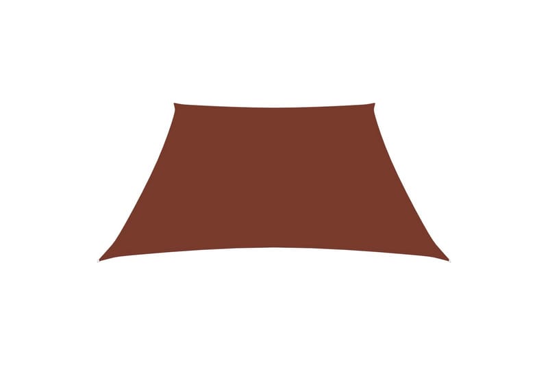 Solsegel oxfordtyg trapets 3/4x3 m terrakotta - Brun - Utemöbler - Solskydd - Solsegel