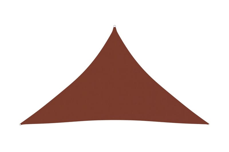 Solsegel Oxfordtyg trekantigt 2,5x2,5x3,5 m terrakotta - Terrakotta - Utemöbler - Solskydd - Solsegel