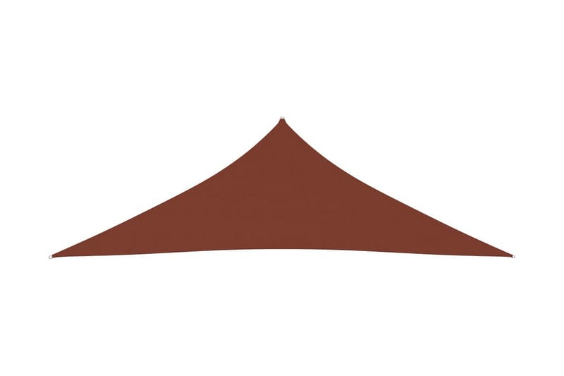 Solsegel Oxfordtyg trekantigt 2,5x2,5x3,5 m terrakotta - Terrakotta - Utemöbler - Solskydd - Solsegel