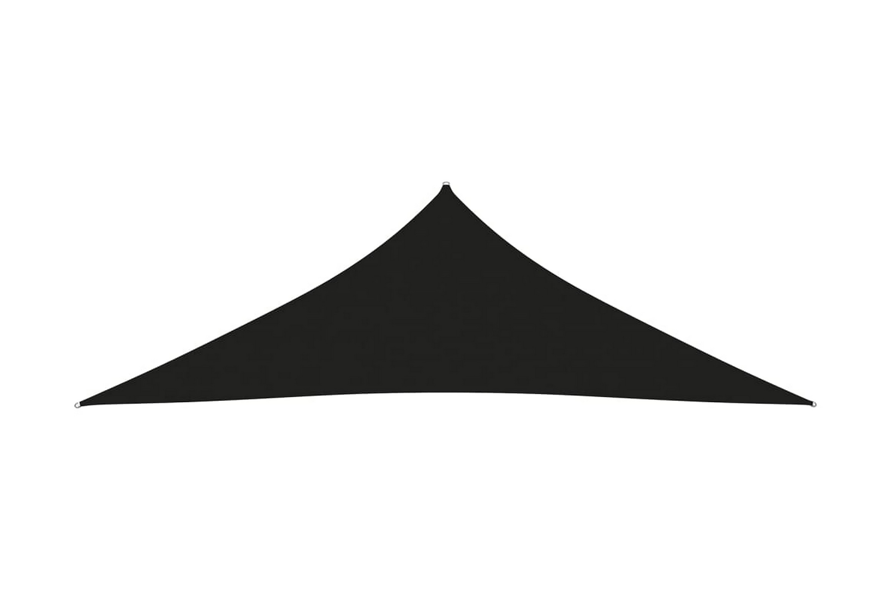 Solsegel oxfordtyg trekantigt 3,5×3,5×4,9 m svart – Svart