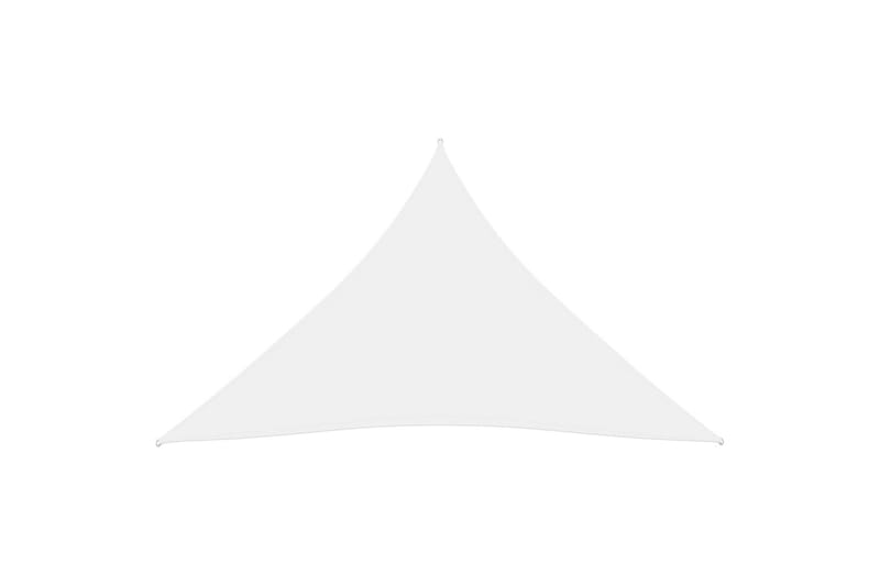 Solsegel oxfordtyg trekantigt 3,6x3,6x3,6 m vit - Vit - Utemöbler - Solskydd - Solsegel