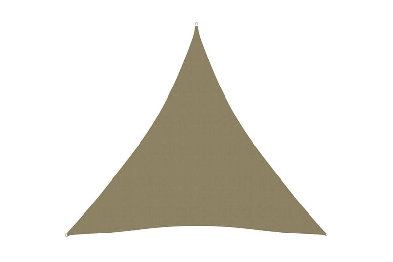 Solsegel oxfordtyg trekantigt 3x3x3 m beige - Beige - Utemöbler - Solskydd - Solsegel