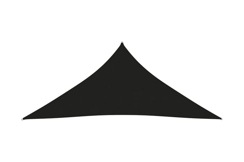 Solsegel oxfordtyg trekantigt 3x4x4 m svart - Svart - Solsegel