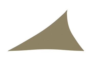 Solsegel oxfordtyg trekantigt 3x4x5 m beige