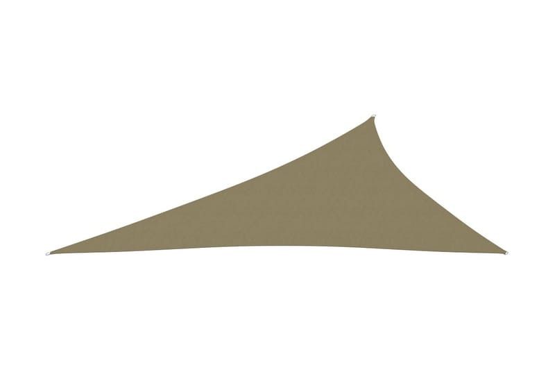 Solsegel oxfordtyg trekantigt 3x4x5 m beige - Beige - Solsegel