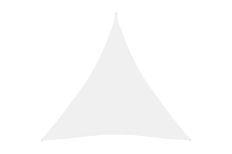 Solsegel Oxfordtyg trekantigt 4,5x4,5x4,5 m vit - Vit - Solsegel