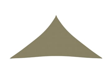 Solsegel Oxfordtyg trekantigt 4x5x5 m beige