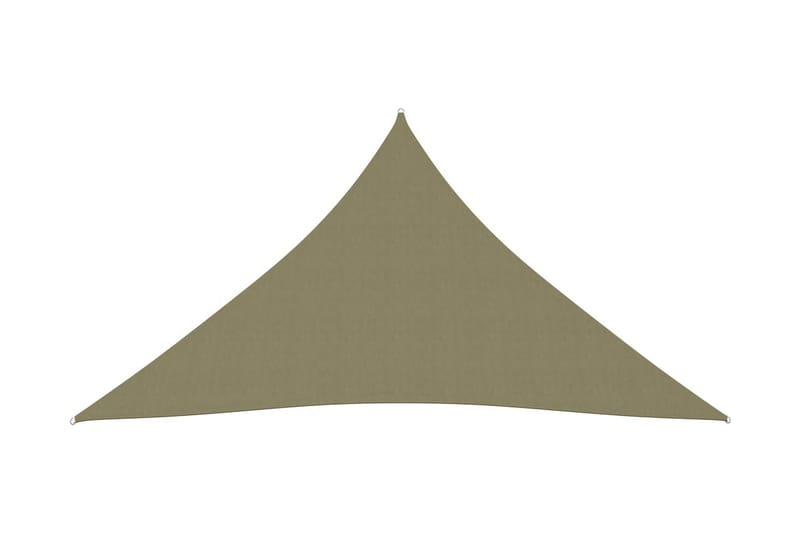 Solsegel Oxfordtyg trekantigt 4x5x5 m beige - Beige - Utemöbler - Solskydd - Solsegel