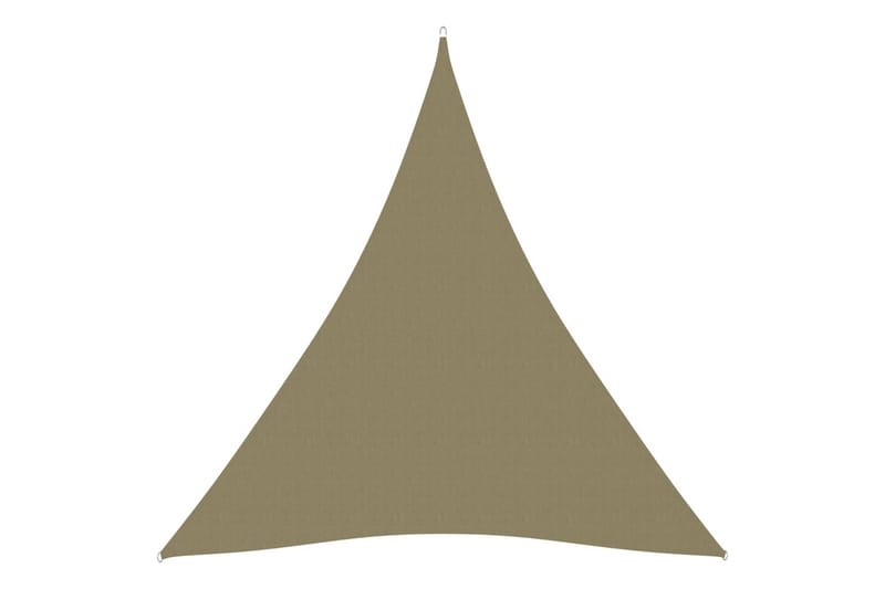 Solsegel Oxfordtyg trekantigt 4x5x5 m beige - Beige - Utemöbler - Solskydd - Solsegel