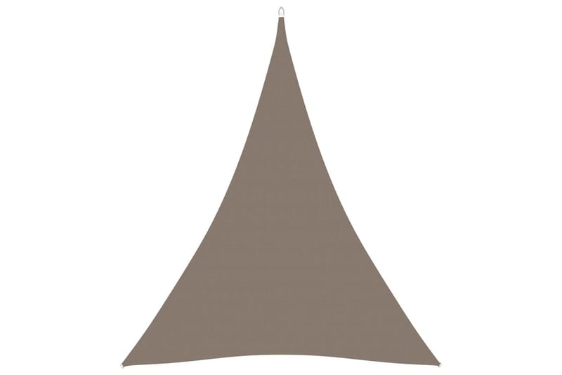 Solsegel oxfordtyg trekantigt 5x7x7 m taupe - Taupe - Utemöbler - Solskydd - Solsegel
