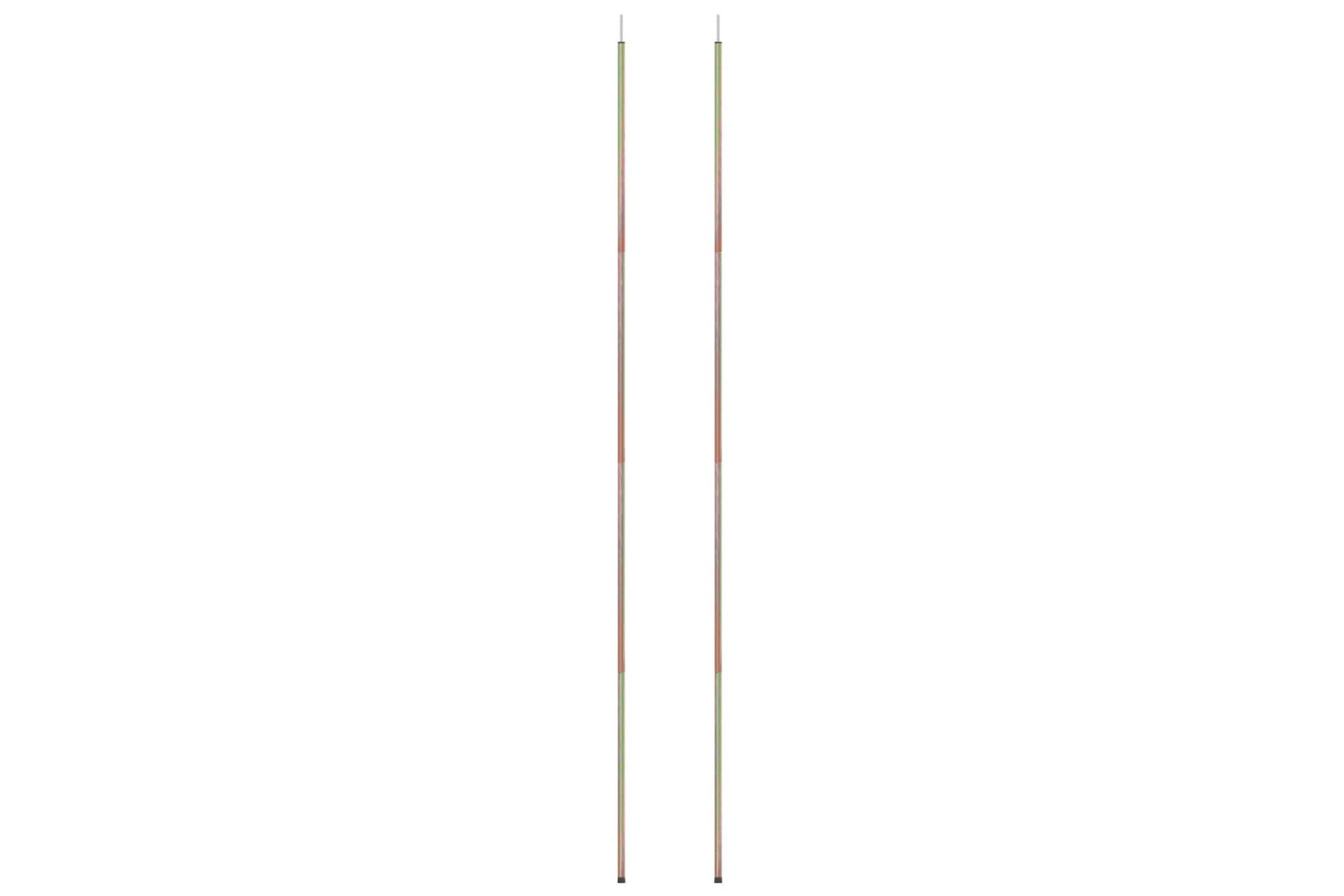 Stolpar till solsegel 2 st 200 cm galvaniserat stål - Utemöbler - Solskydd - Solsegel