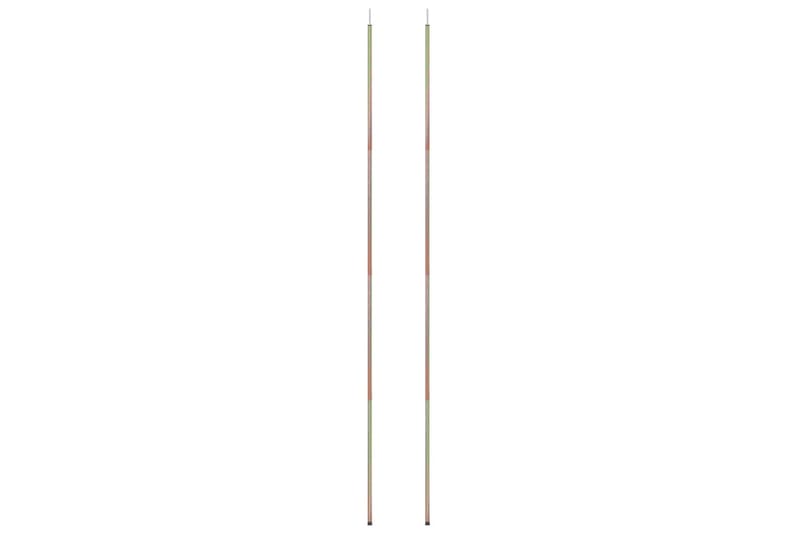 Stolpar till solsegel 2 st 200 cm galvaniserat stål - Utemöbler - Solskydd - Solsegel