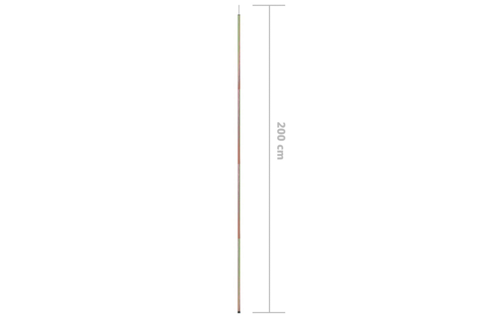 Stolpar till solsegel 2 st 200 cm galvaniserat stål - Utemöbler - Solskydd - Solsegel