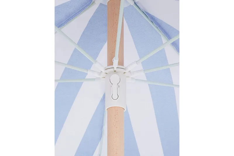 Teulon Parasoll 150 cm - Blå/Vit/Ljusbrun - Utemöbler - Solskydd - Parasoll