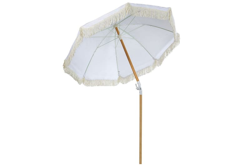 Teulon Parasoll 150 cm - Vit/Ljusbrun - Utemöbler - Solskydd - Parasoll