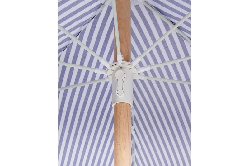 TEULON Parasoll 150 cm Svart/Vit - Utemöbler - Solskydd - Parasoll