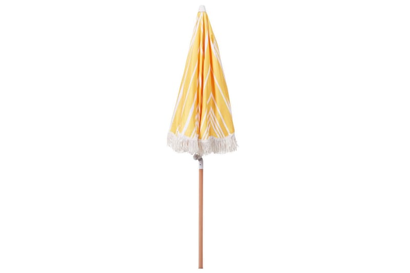 TEULON Parasoll 150 cm Gul/Vit/Ljusbrun - Utemöbler - Solskydd - Parasoll