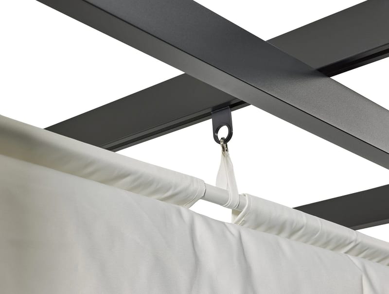 Trädgårdsgazebo SUNSET Pergola 3x4 m - grå - Utemöbler - Solskydd - Pergola