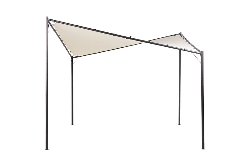Trädgårdspergola Aventine Beige/svart - Beige/svart - Utemöbler - Solskydd - Pergola