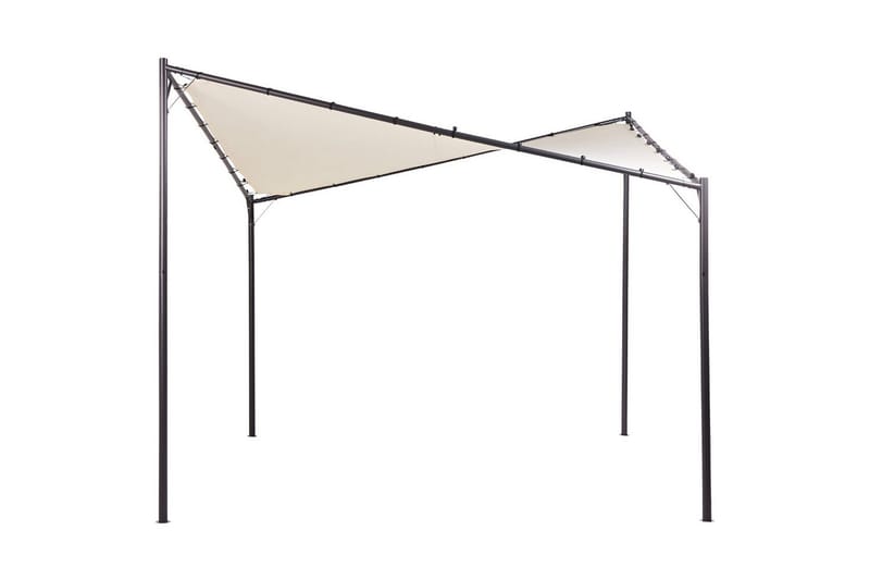 Trädgårdspergola Aventine Beige/svart - Beige/svart - Utemöbler - Solskydd - Pergola