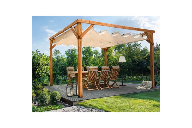 Trädgårdspergola Villarosa - Utemöbler - Solskydd - Pergola