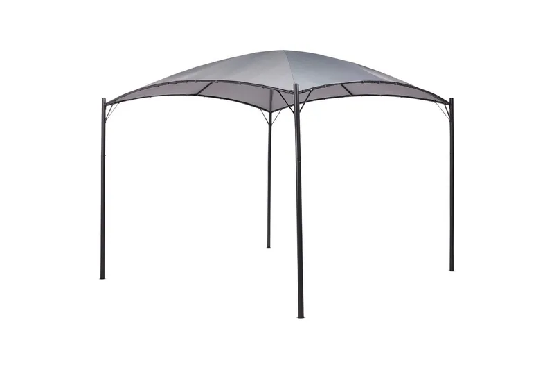 Trädgårdspergola Vomero Grå/svart, Grå/svart