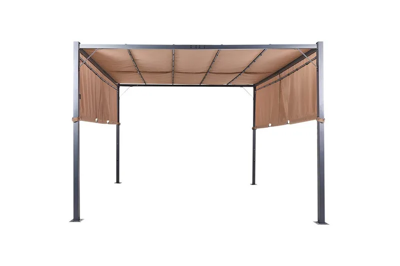 Trädgårdspergola Parga Brun/Svart, Brun/Svart