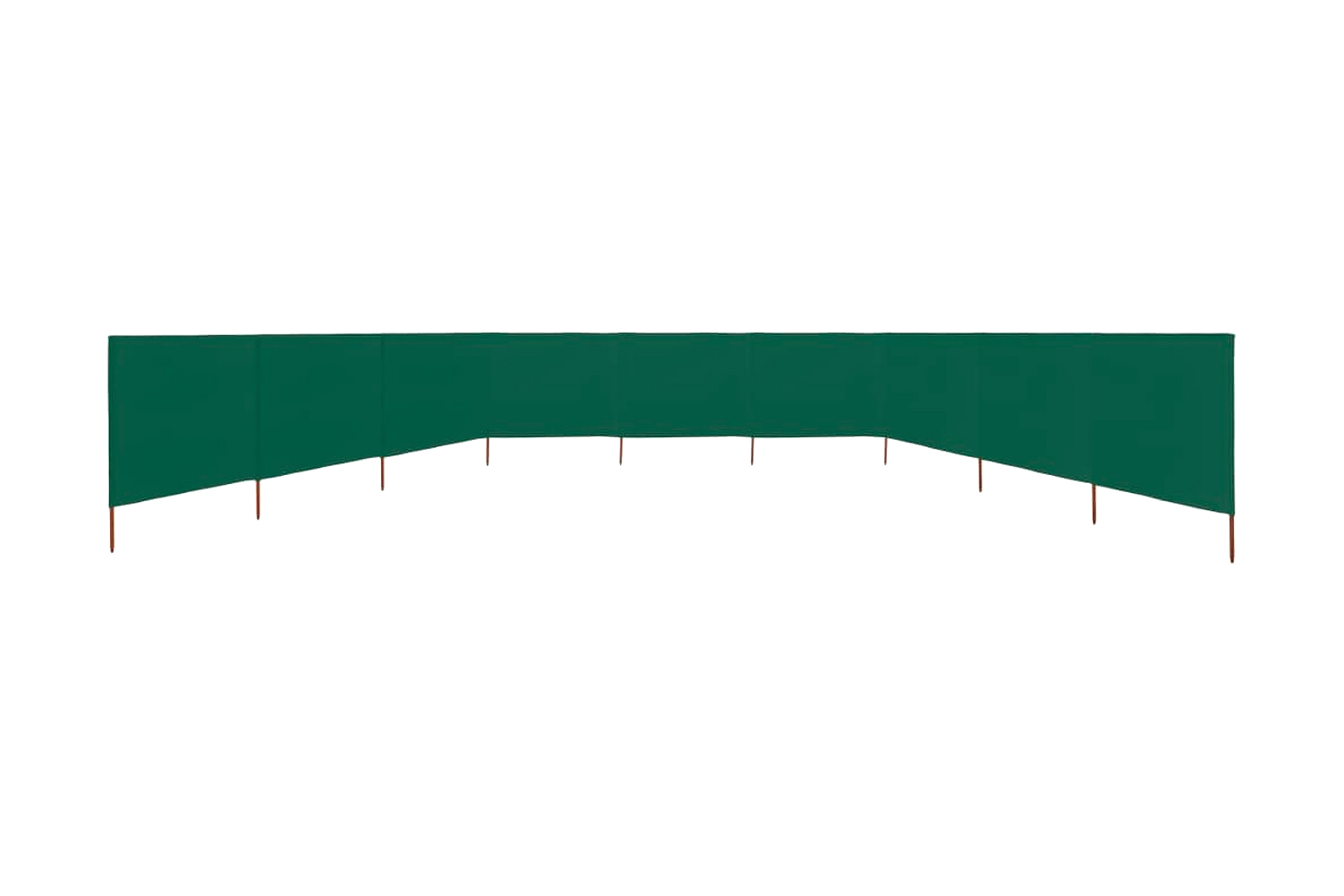 Vindskydd 9 paneler tyg 1200×80 cm grön – Grön
