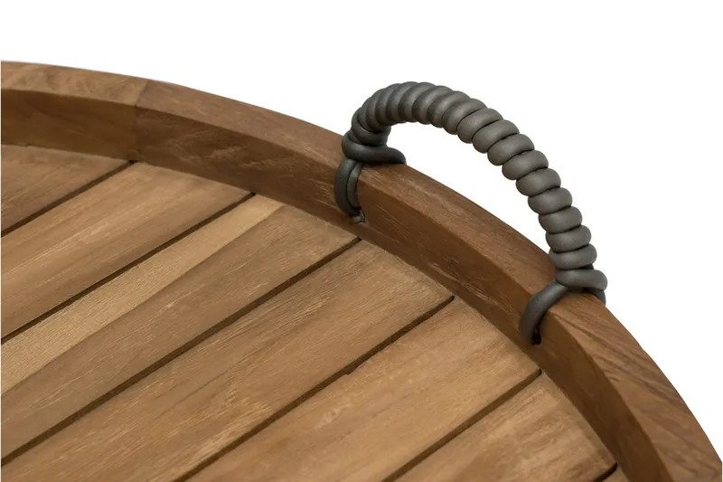 Himmelsnäs Runt Sidobord BrickUtebord och Avlastningsbord Utomhus 60 cm Trä - Brun - Utemöbler - Trädgårdsbord & Utebord - Sidobord utomhus