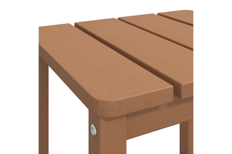 Adirondack bord aquablå 38x38x46 cm HDPE - Brun - Avlastningsbord & brickbord utomhus