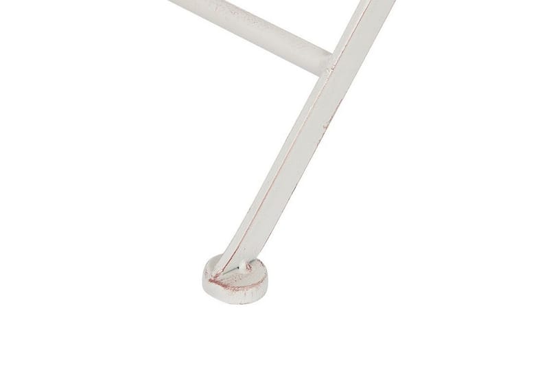 Alanya Runt Hopfällbart Cafébord och Bistrobord Utomhus 70 cm Metall - Vit - Utemöbler - Trädgårdsbord & Utebord - Cafebord