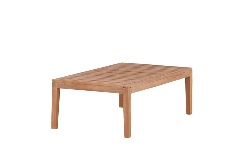 Amlan Soffbord och Loungebord Utomhus 110 cm Teak Trä - Brun - Utemöbler - Trädgårdsbord & Utebord - Sidobord utomhus