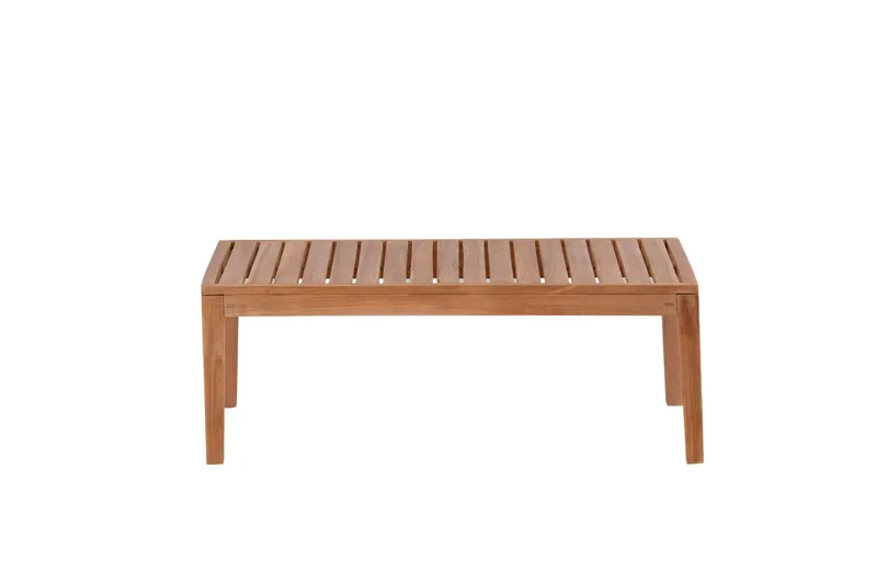 Amlan Soffbord och Loungebord Utomhus 110 cm Teak Trä - Brun - Utemöbler - Trädgårdsbord & Utebord - Sidobord utomhus