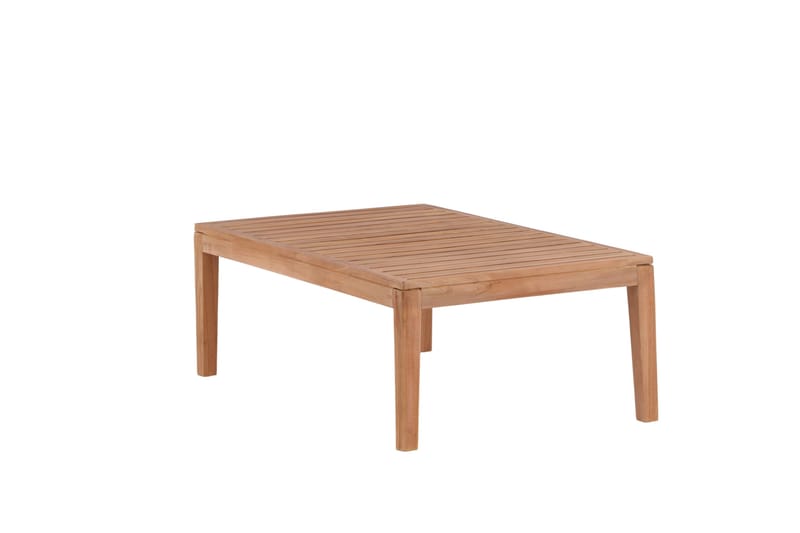 Amlan Soffbord och Loungebord Utomhus 110 cm Teak Trä - Brun - Utemöbler - Trädgårdsbord & Utebord - Sidobord utomhus