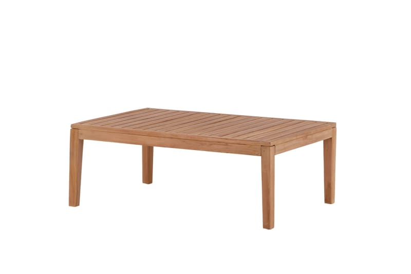 Amlan Soffbord och Loungebord Utomhus 110 cm Teak Trä - Brun - Utemöbler - Trädgårdsbord & Utebord - Sidobord utomhus