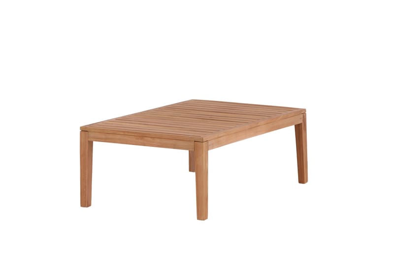Amlan Soffbord och Loungebord Utomhus 110 cm Teak Trä - Brun - Utemöbler - Trädgårdsbord & Utebord - Sidobord utomhus